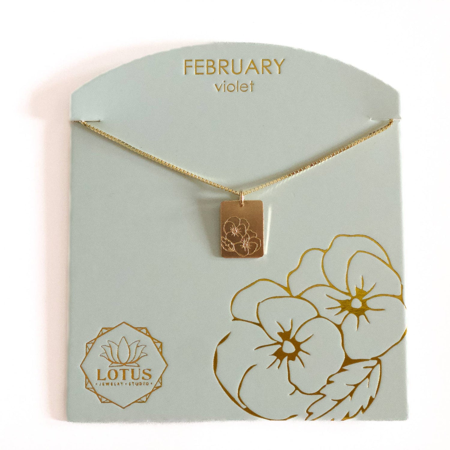 Birth Flower Necklace