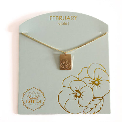 Birth Flower Necklace