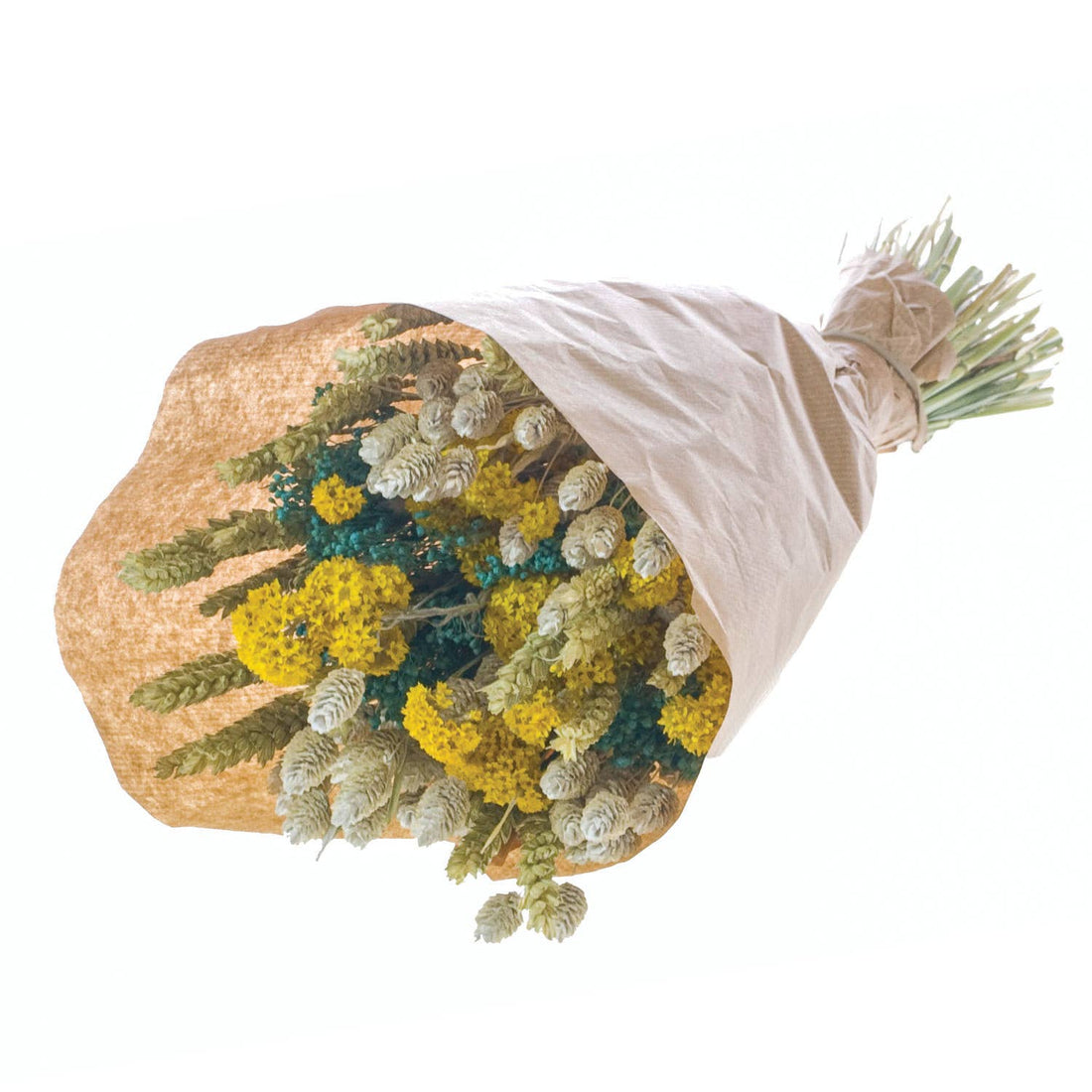 Dried Blue and Yellow Bouquet Size S