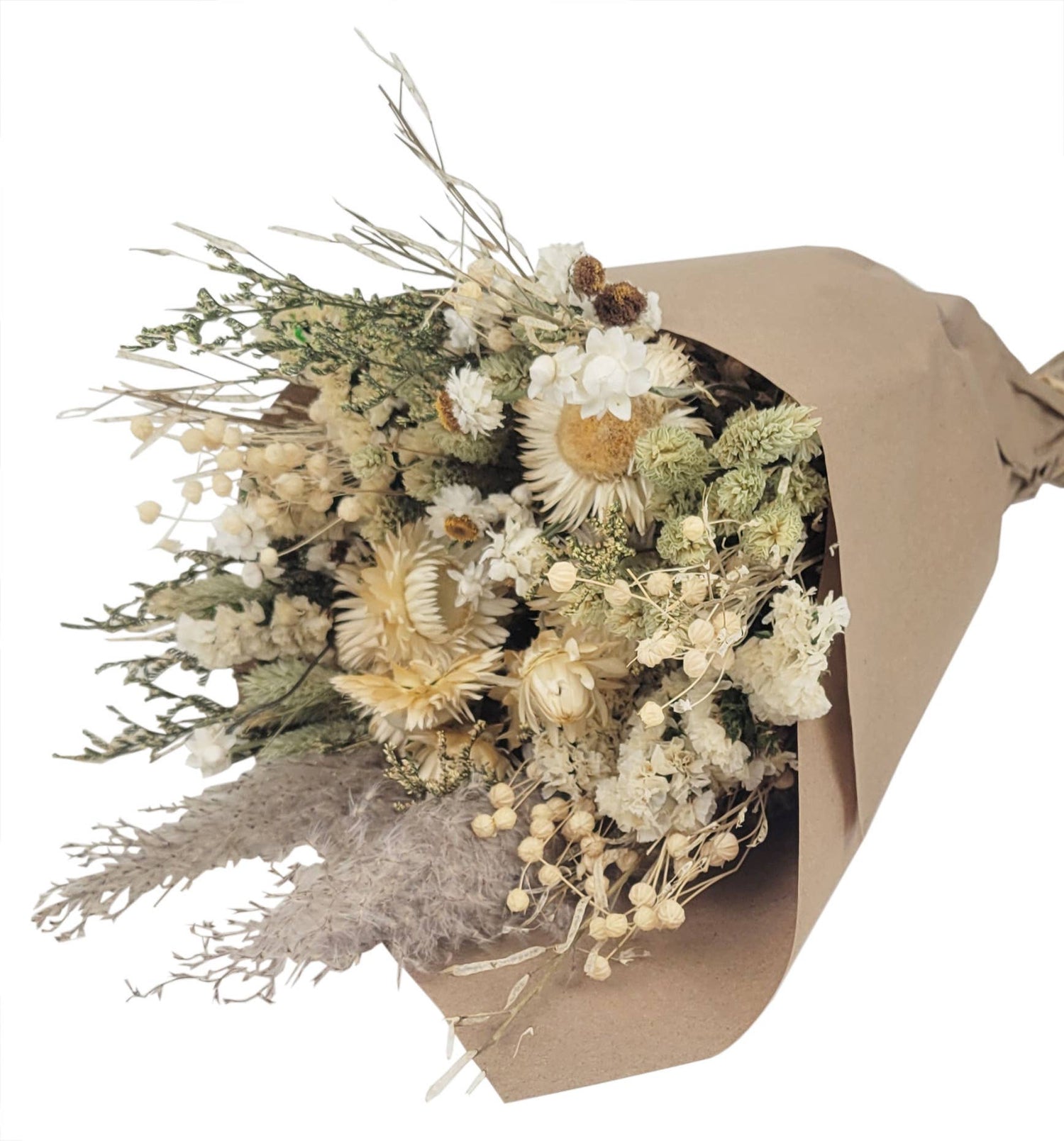 Dried Lacey Floral Bouquet Size M