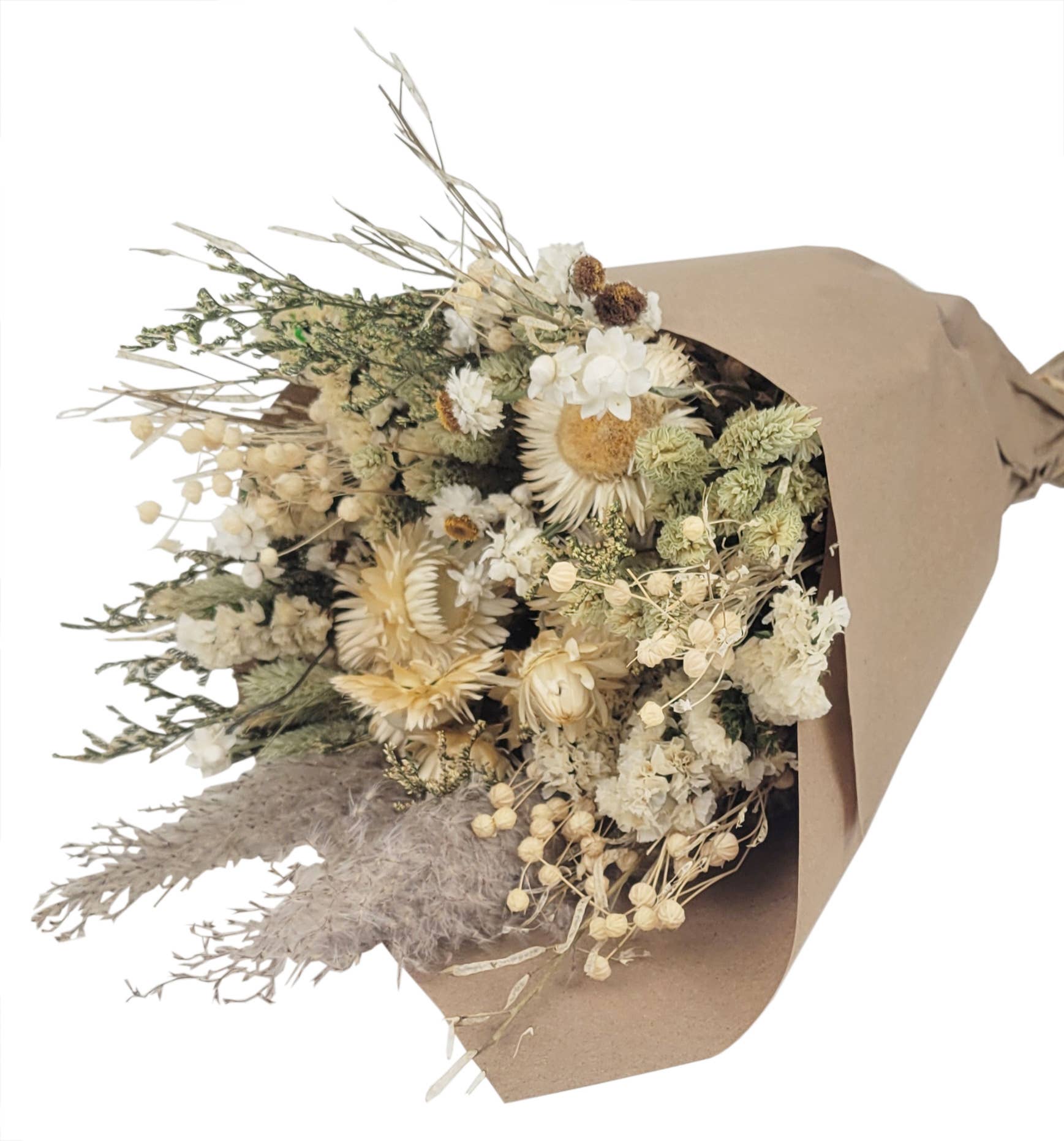 Dried Lacey Floral Bouquet Size M