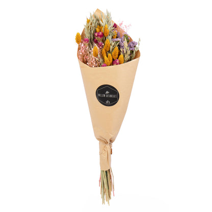 Dried Magenta, Yellow and Pink Bouquet