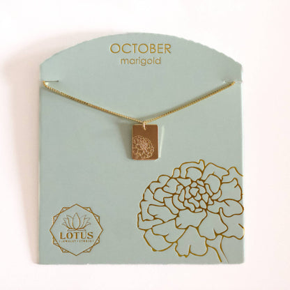 Birth Flower Necklace