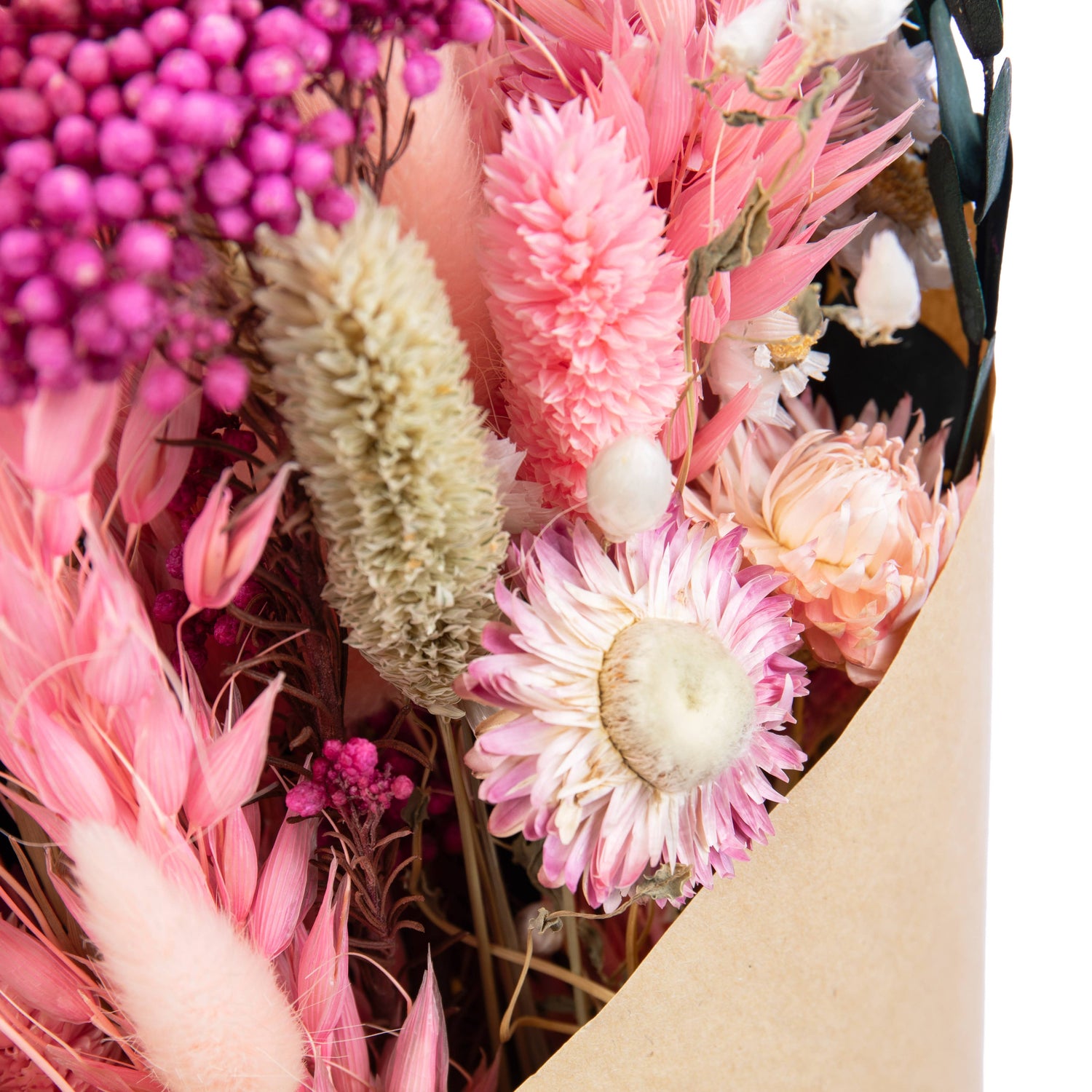 Dried Flamingo Pink Bouquet