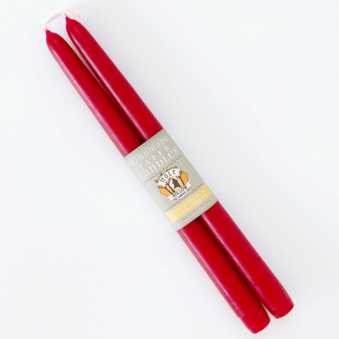 Taper Candles Pair - Coral Pink