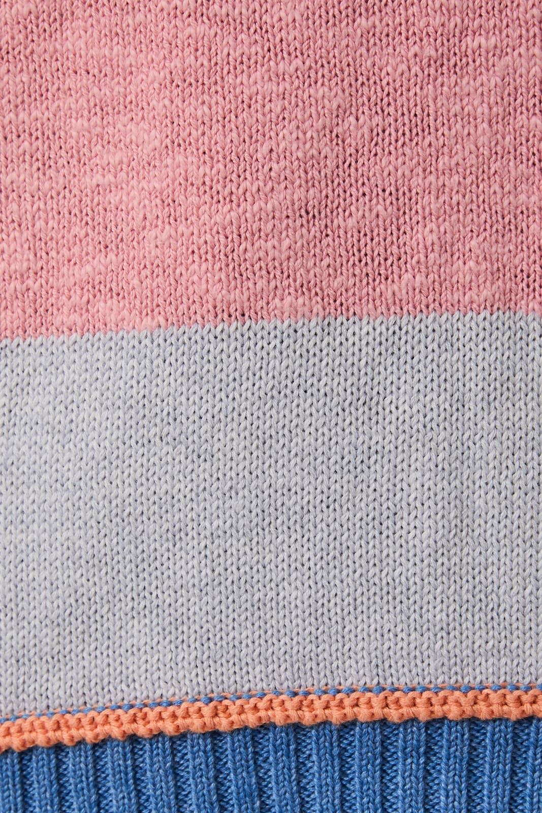Pink/Periwinkle Striped Boat Neck Sweater