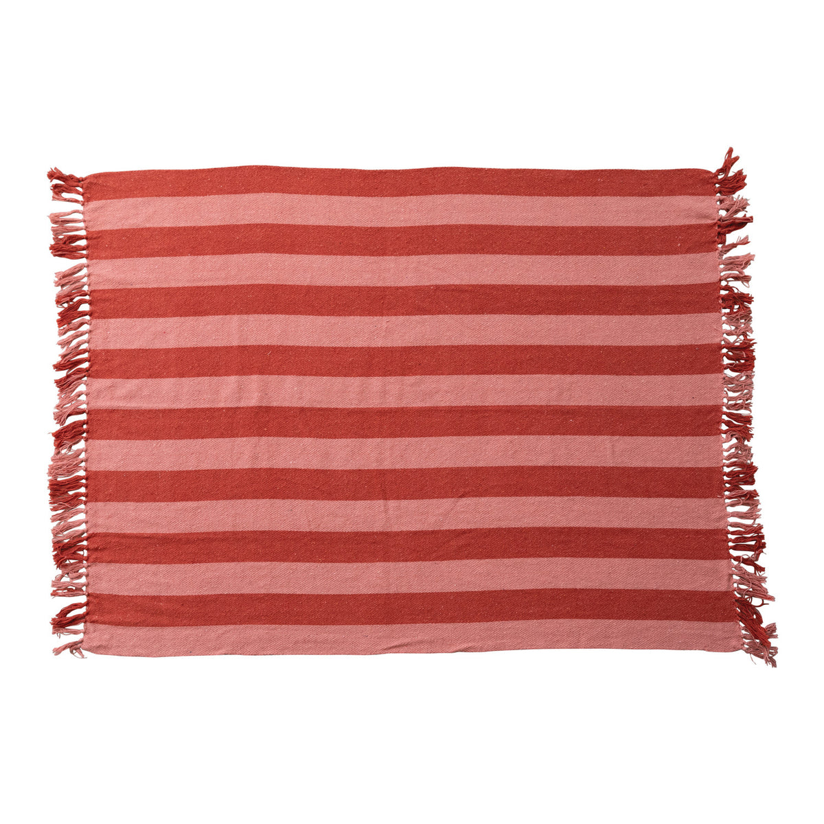 Candycane Woven Recycled Throw