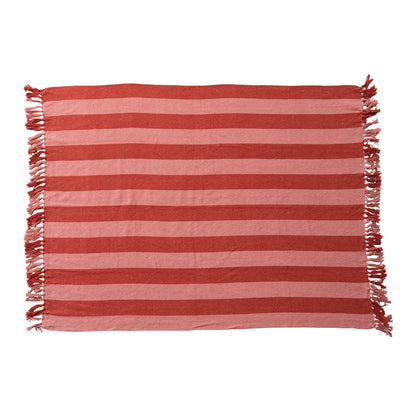 Candycane Woven Recycled Throw
