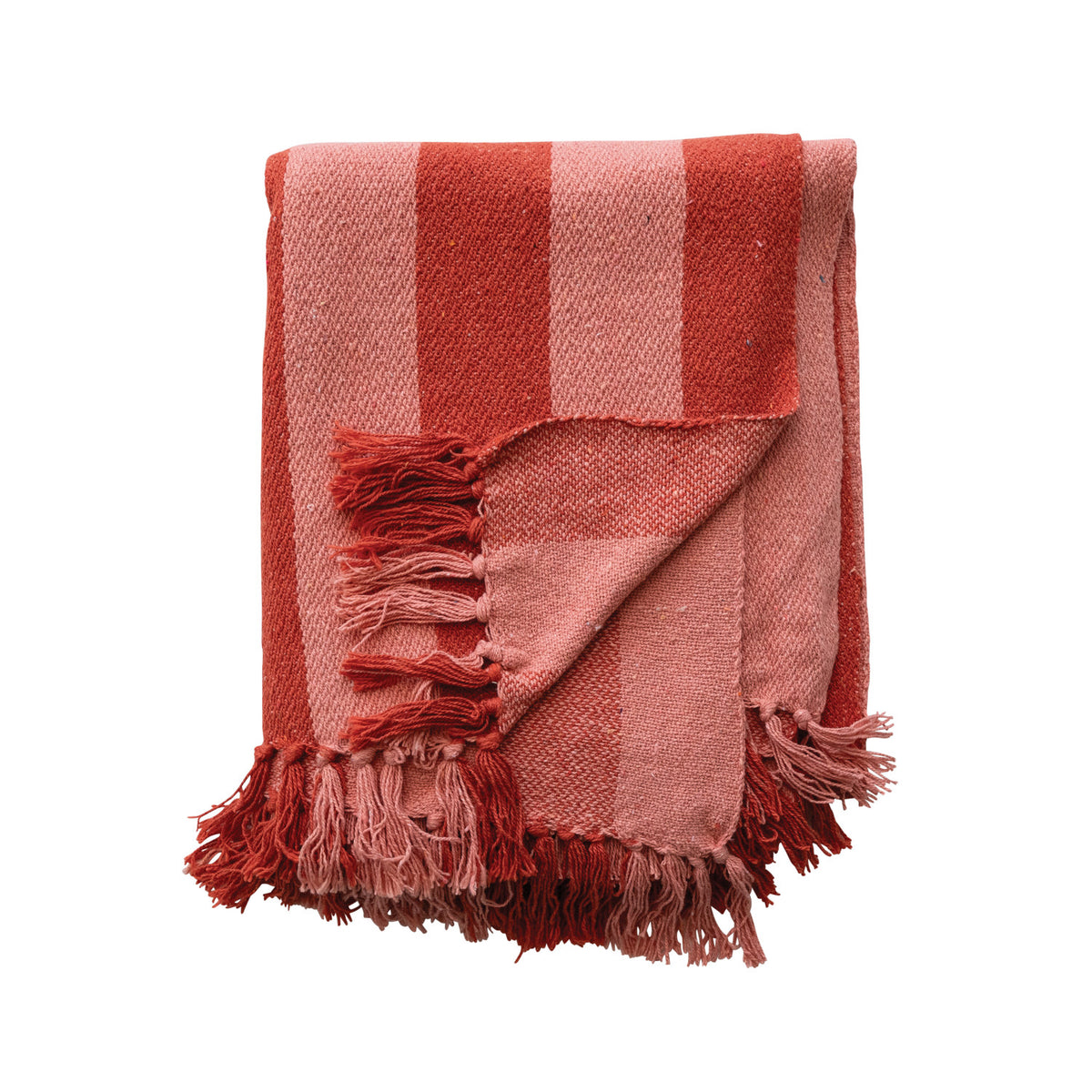 Candycane Woven Recycled Throw