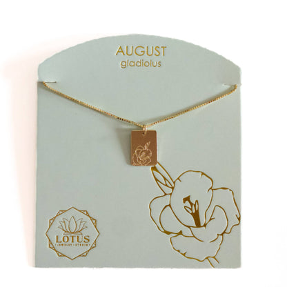 Birth Flower Necklace
