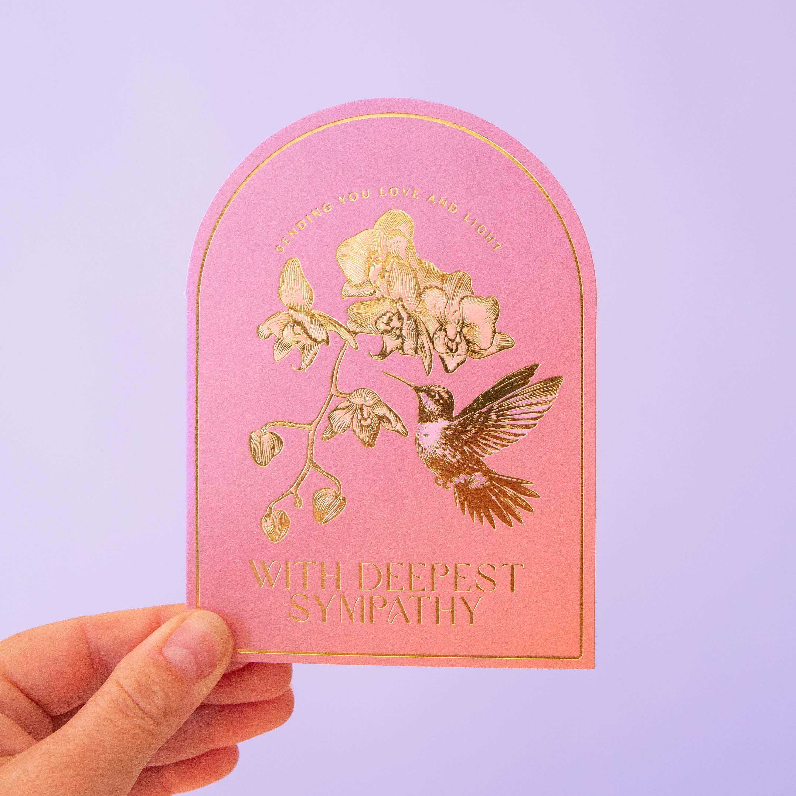 Deepest Sympathies Card | Hummingbird