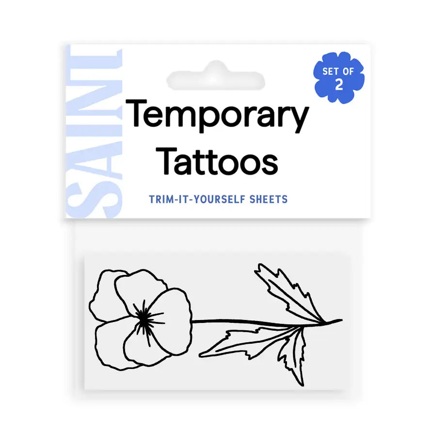 Birth Flower Temporary Tattoo
