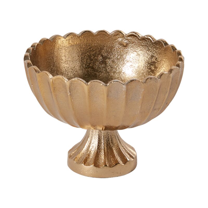 Gold Scallop Compote | Large – House of Petals Florist & Gift Shop ...