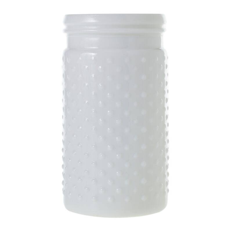 Hobnail Jar Vase White Small