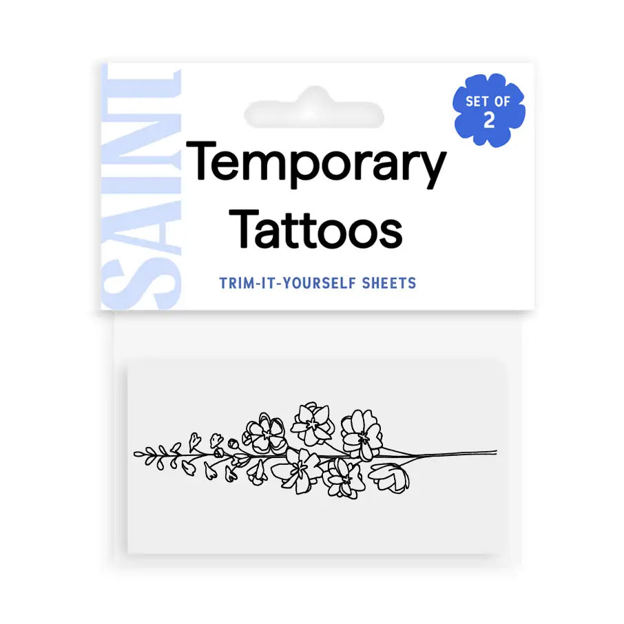 Birth Flower Temporary Tattoo
