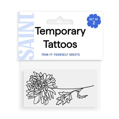Birth Flower Temporary Tattoo