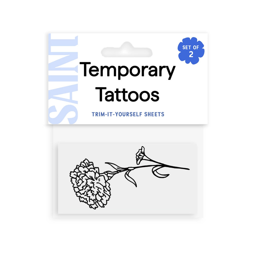 Birth Flower Temporary Tattoo